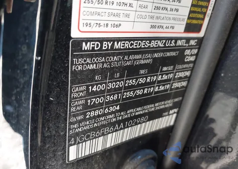 2010 Mercedes-Benz R 350 4Matic from USA, damaged, VIN 4JGCB6FB6AA102980